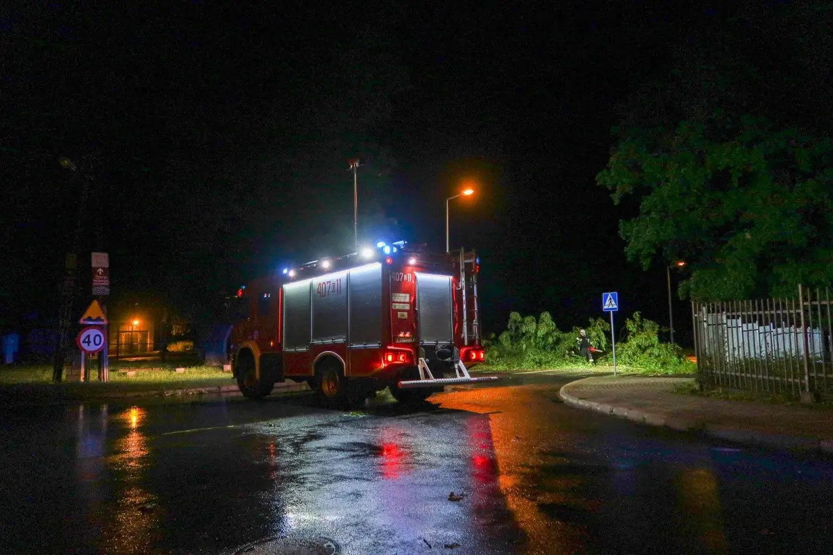Efekty nawałnicy w powiecie bolesławieckim
