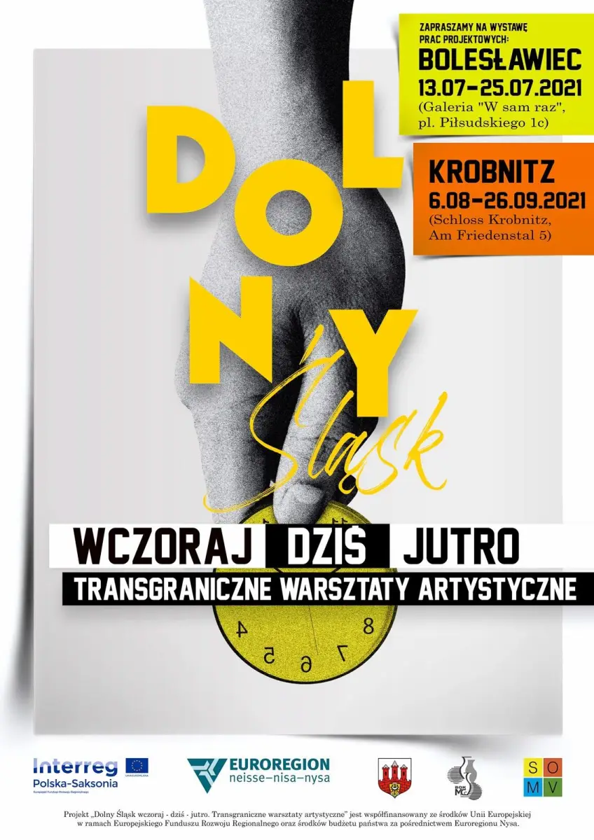 Plakat projektu Dolny Śląs wczoraj - dziś - jutro