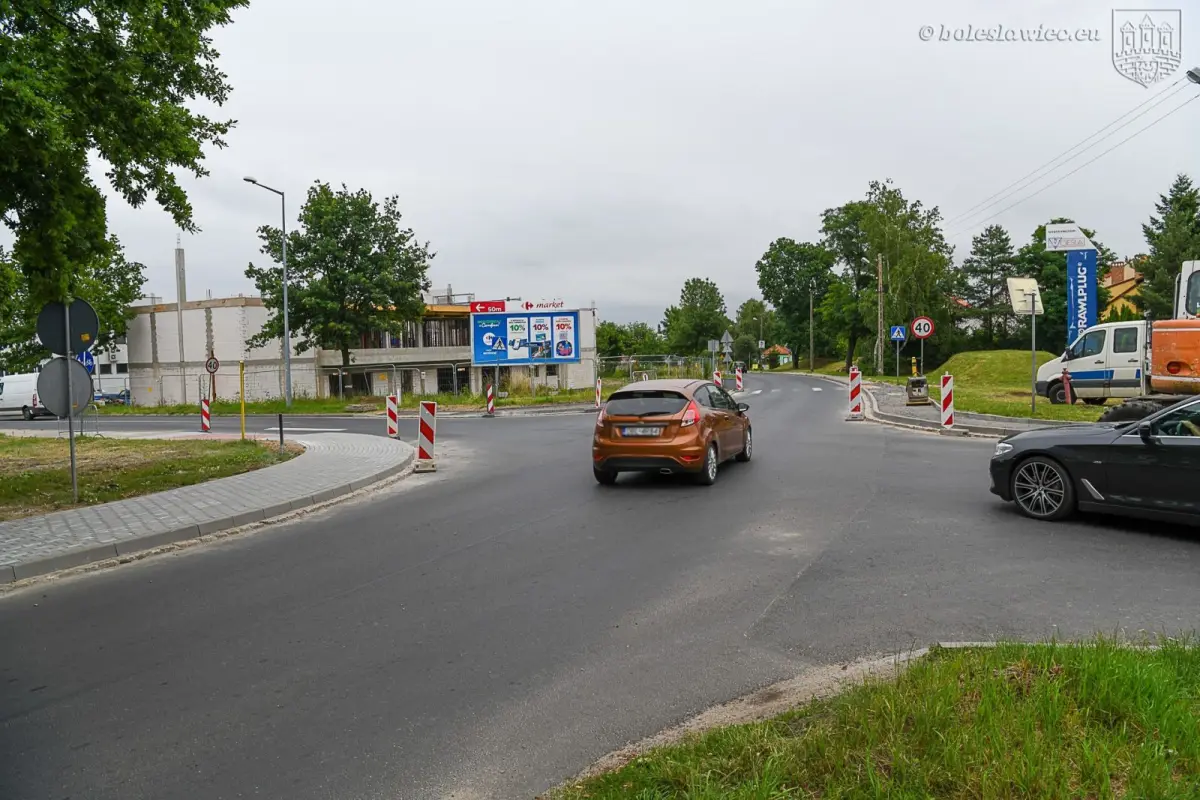 Prace drogowe w Bolesławcu