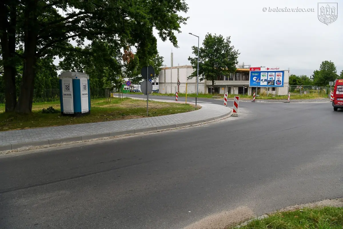 Prace drogowe w Bolesławcu