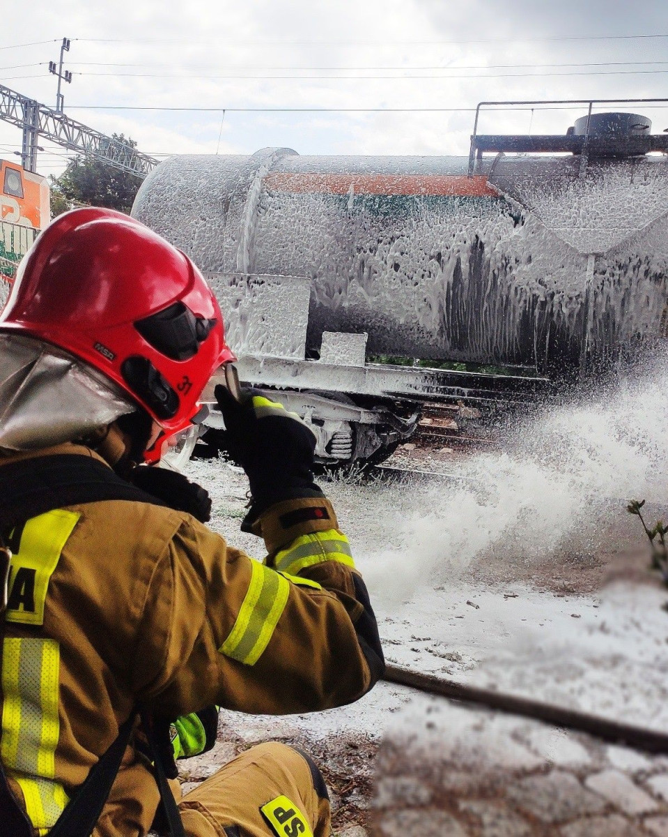 Ćwiczenia przy ulicy Modłowej w Bolesławcu