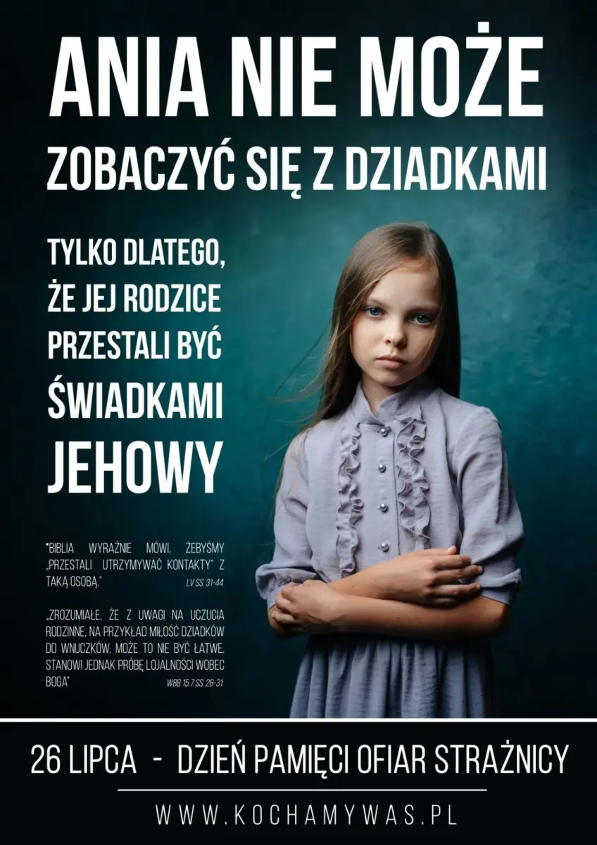 Plakat Dzień Pamieci Ofiar Strażnicy Świadkowie Jehowy 26 lipca