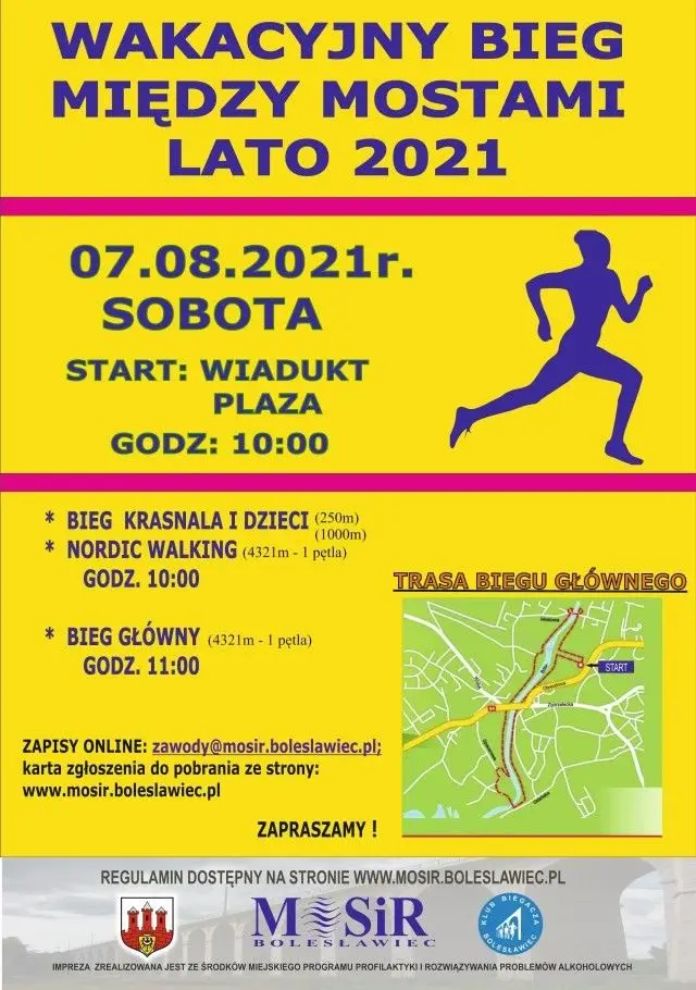 Wakacyjny Bieg Między Mostami - Lato 2021