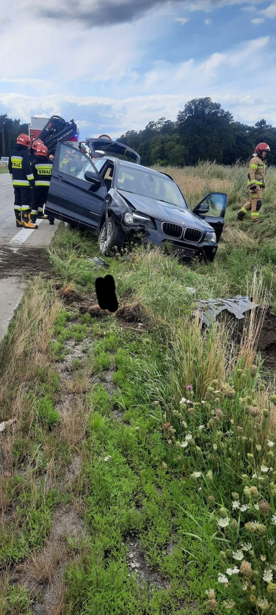 Akcja straży pożarnej na A4