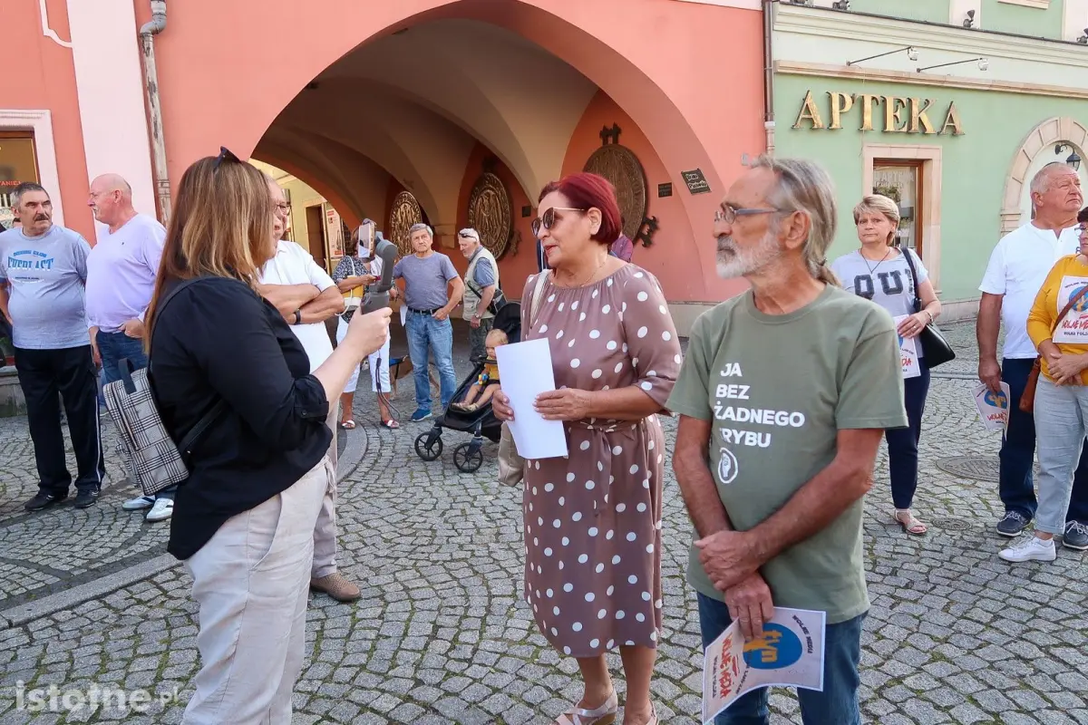 Protest w obronie TVN