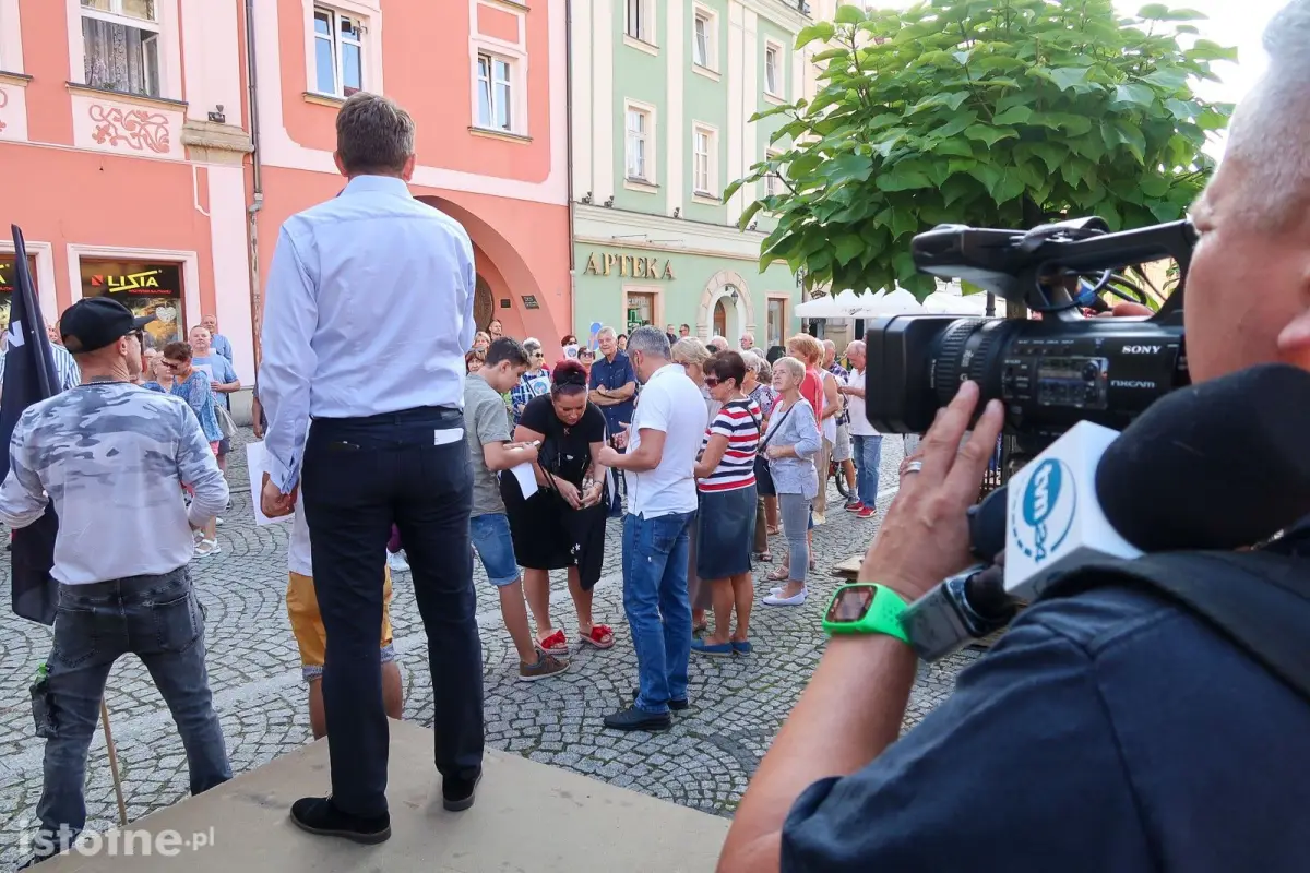 Protest w obronie TVN