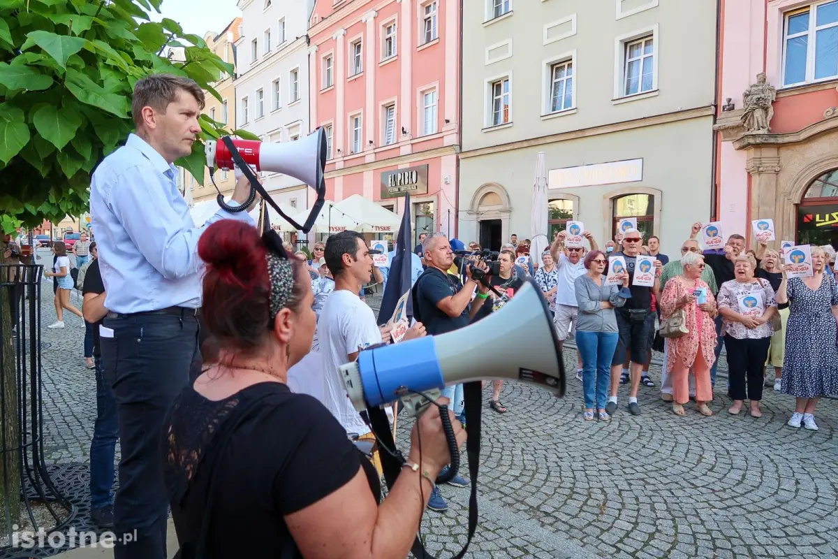 Protest w obronie TVN