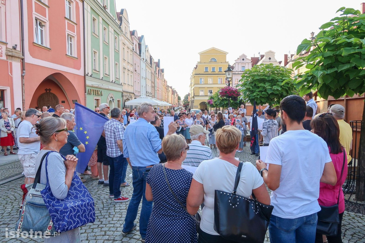 Protest w obronie TVN