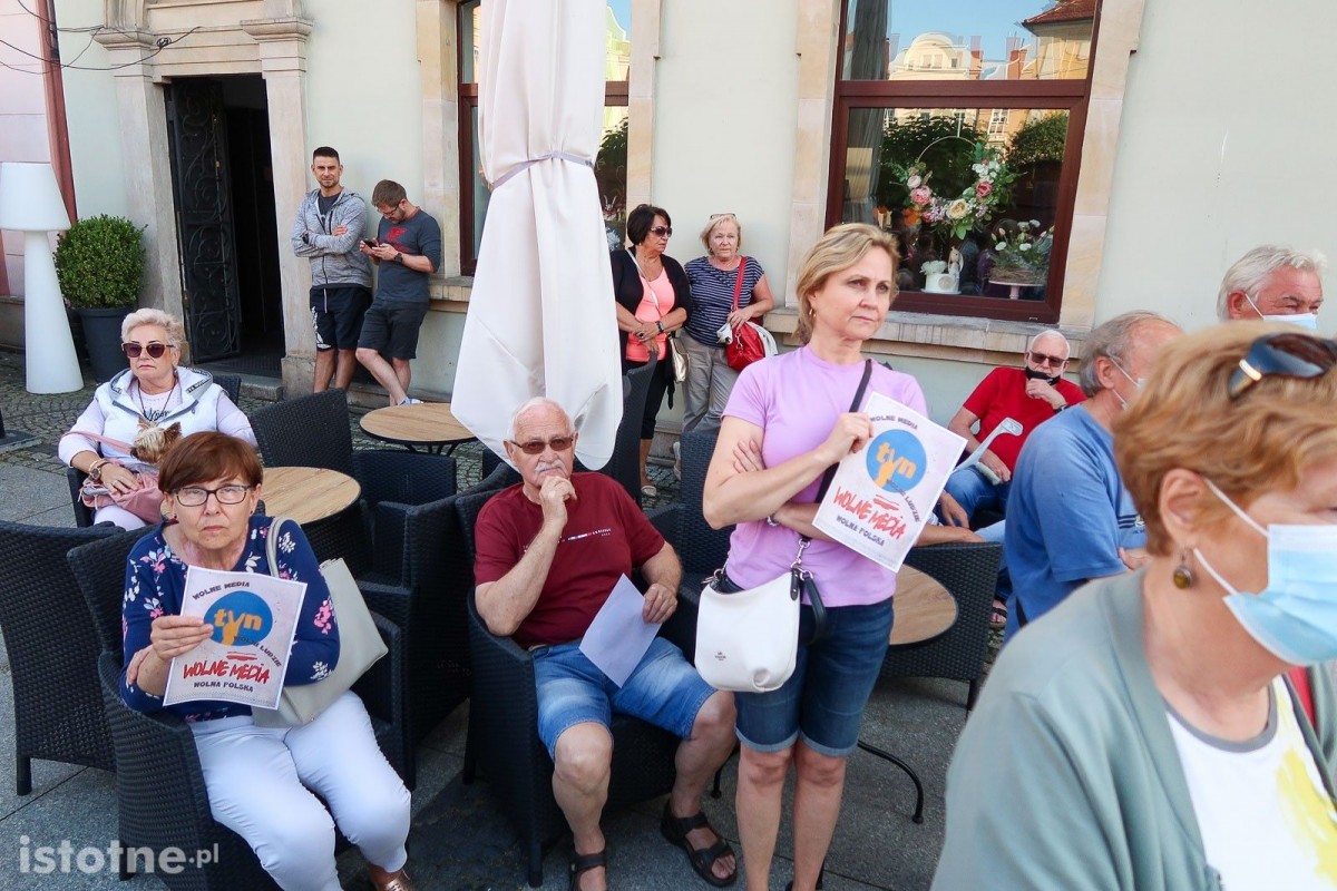 Protest w obronie TVN