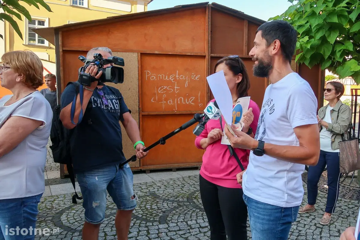 Protest w obronie TVN