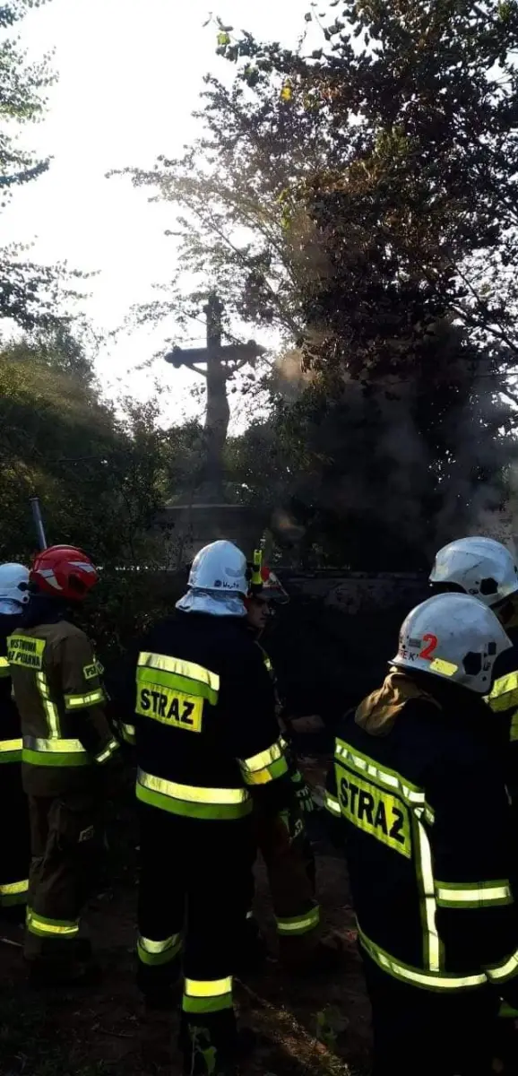 Fire service operation in Nowogrodziec