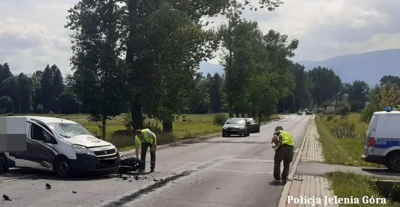 Wypadek w Jeleniej Górze