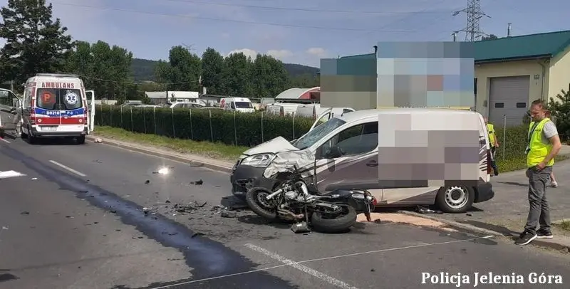Wypadek w Jeleniej Górze