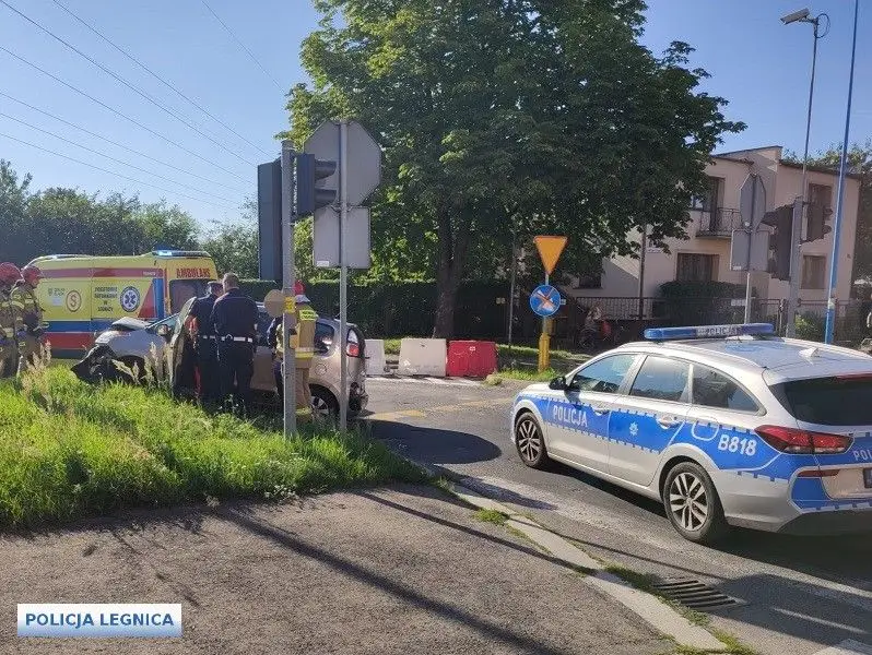 Kolizja w Legnicy