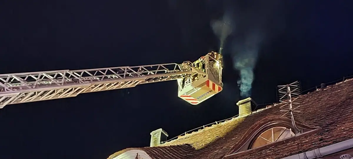 Akcja straży pożarnej w miejscowości Parowa