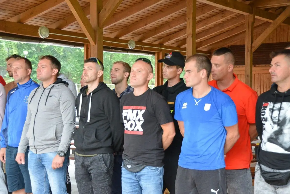 Mistrzostwa straży pożarnej w siatkówce plażowej w Bolesławcu – uroczystość finałowa