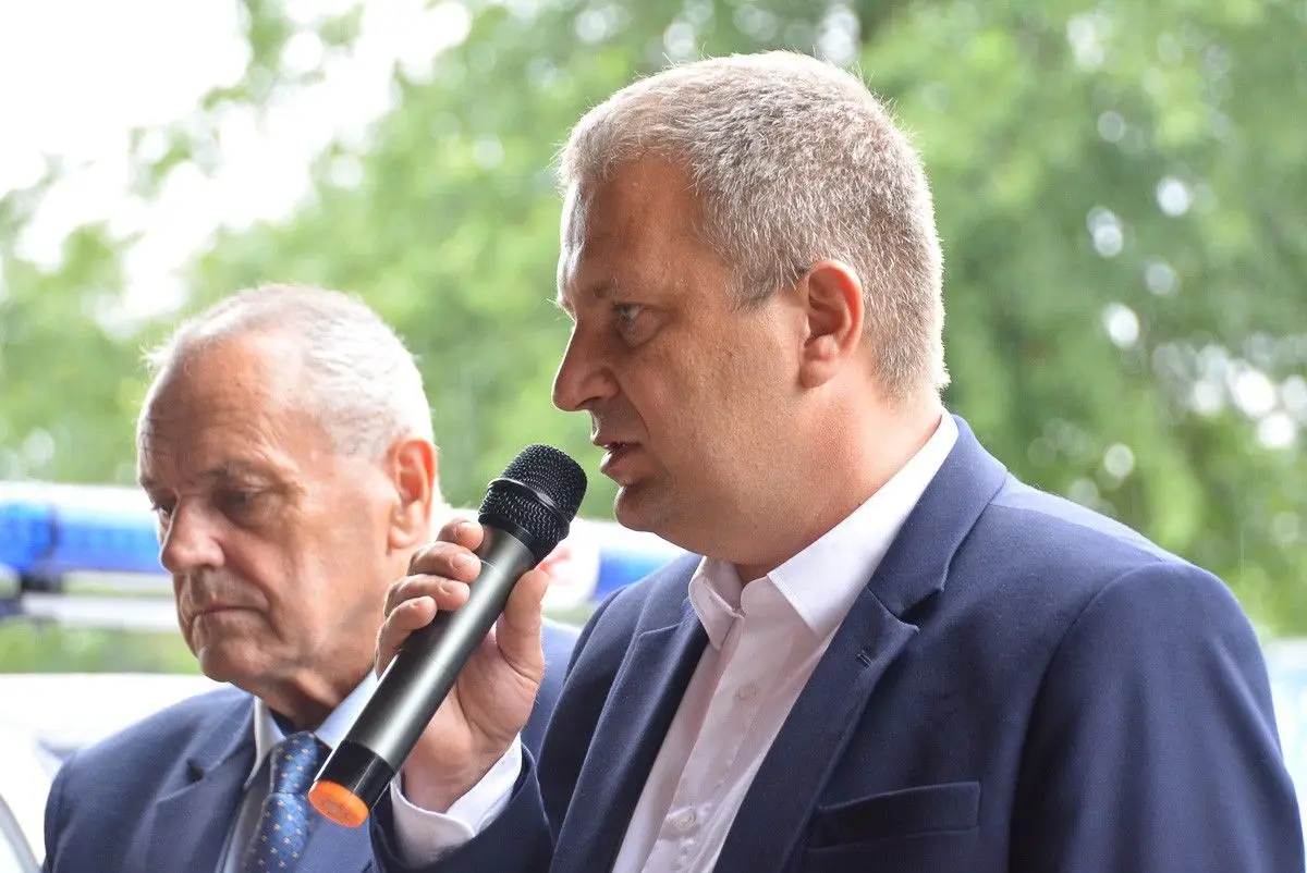 Mistrzostwa straży pożarnej w siatkówce plażowej w Bolesławcu – uroczystość finałowa