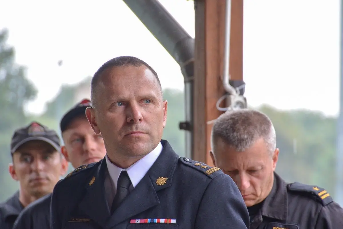 Mistrzostwa straży pożarnej w siatkówce plażowej w Bolesławcu – uroczystość finałowa