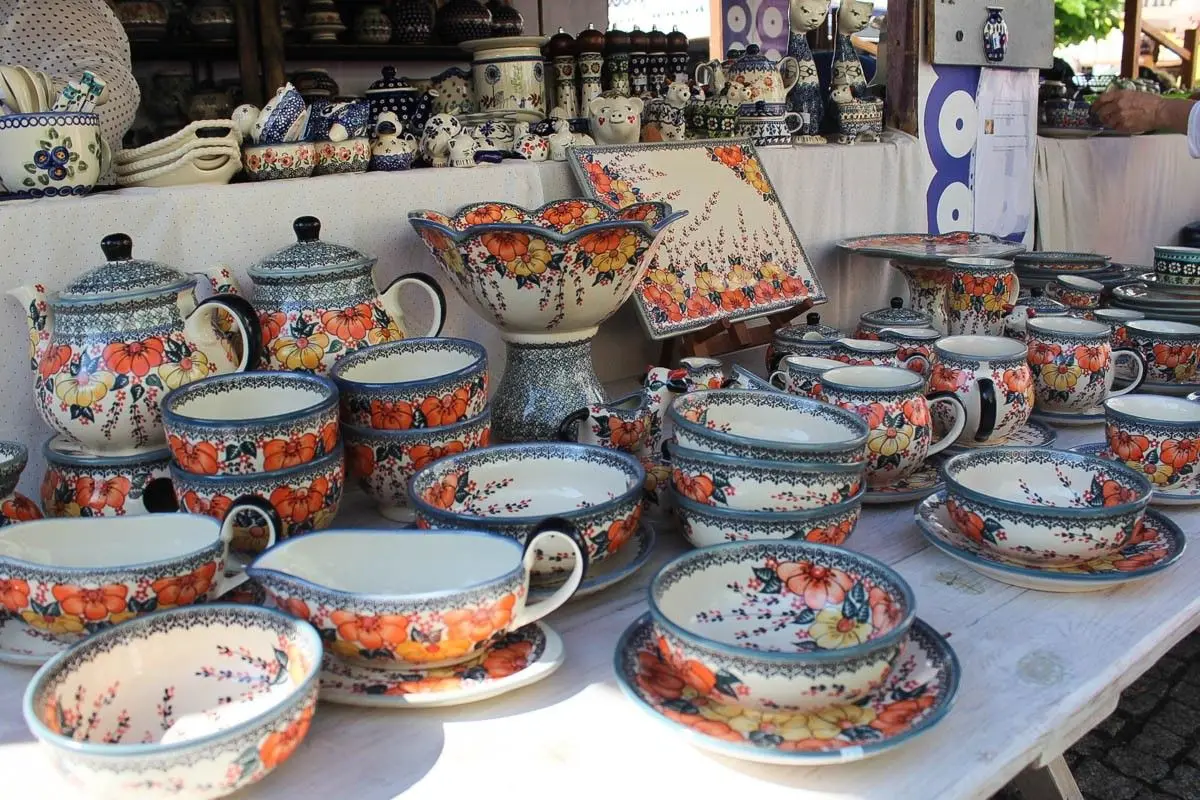 Targi ceramiczne na bolesławieckim rynku - piątek