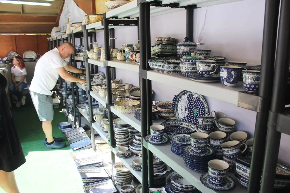 Targi ceramiczne na bolesławieckim rynku - piątek