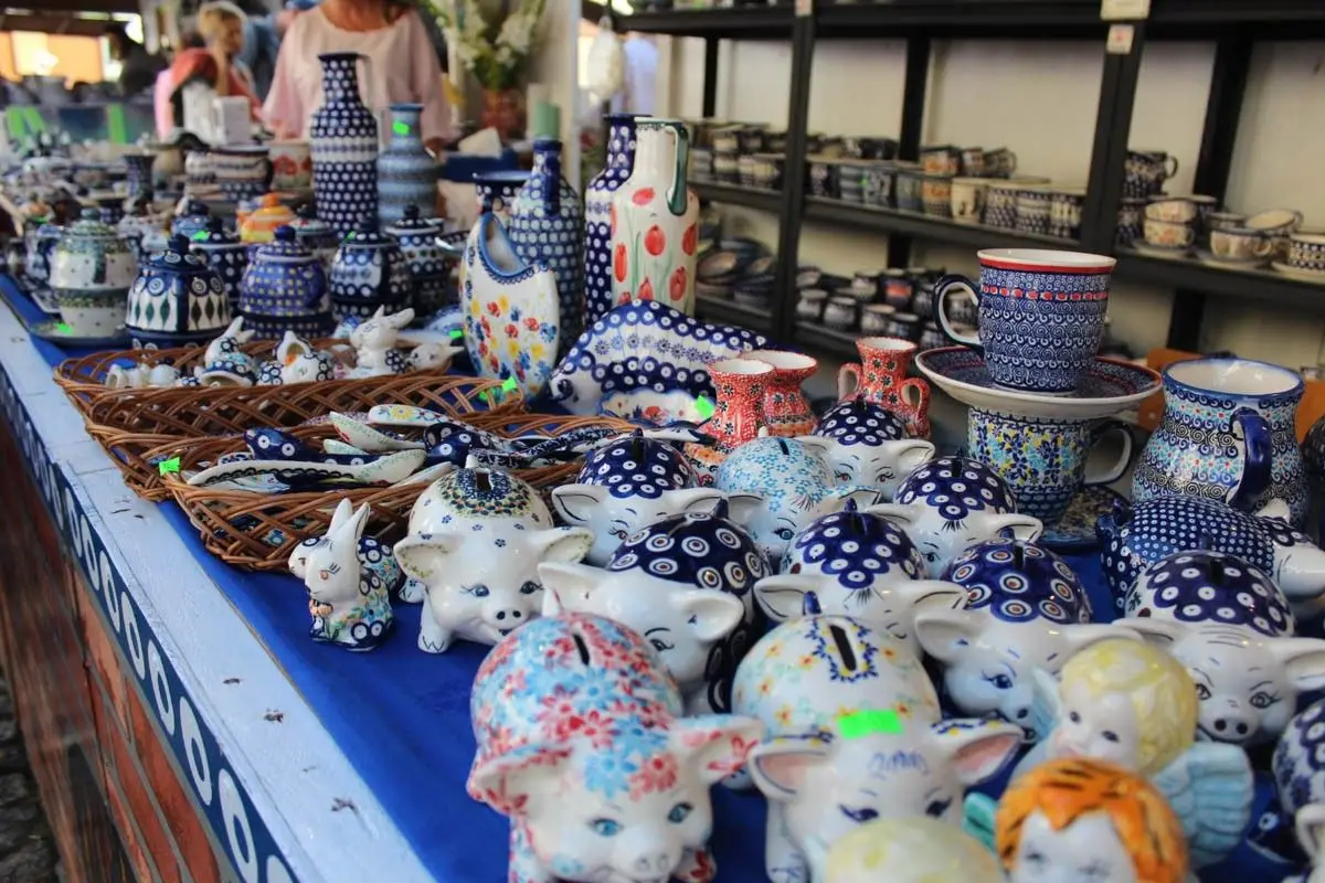 Targi ceramiczne na bolesławieckim rynku - piątek