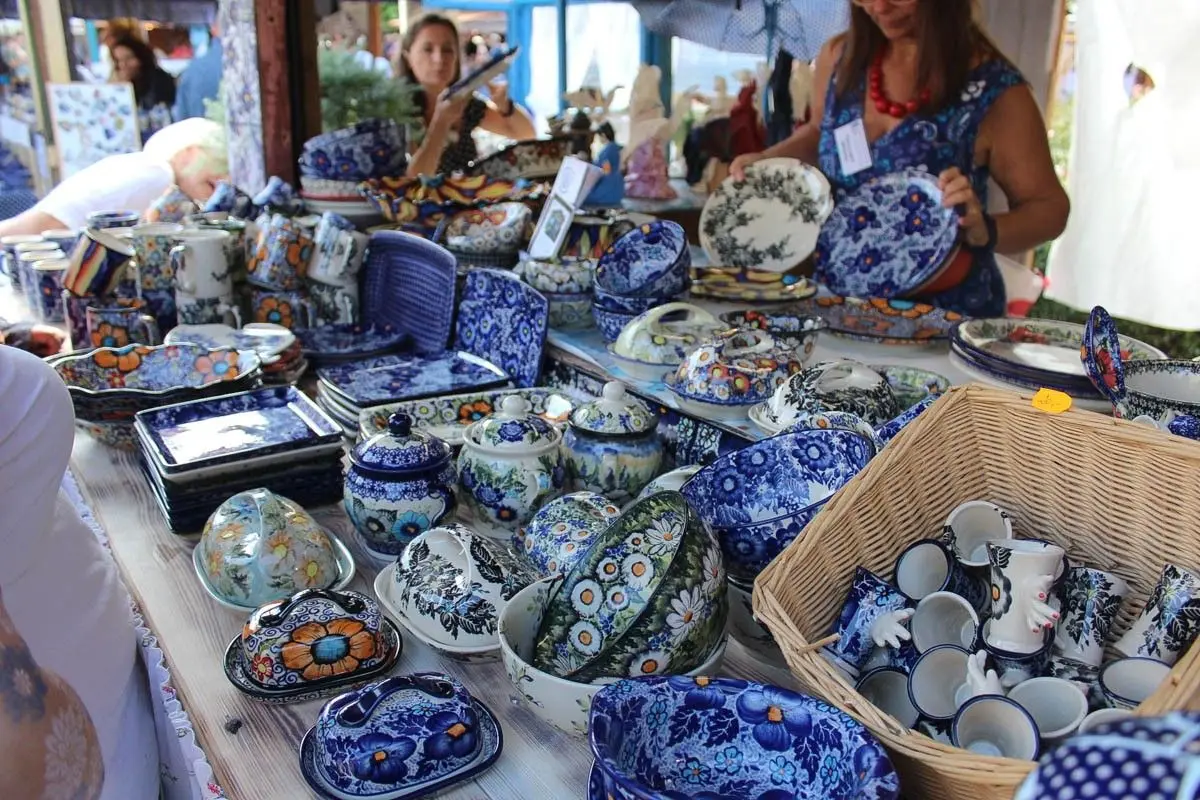 Targi ceramiczne na bolesławieckim rynku - piątek