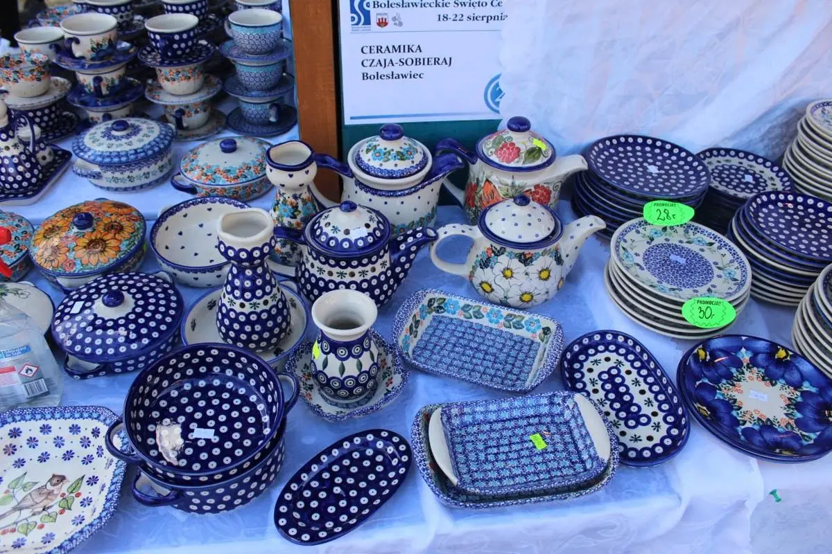 Targi ceramiczne na bolesławieckim rynku - piątek