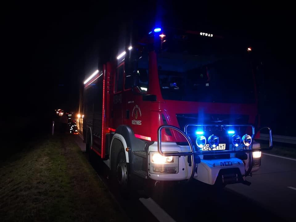 Działania straży na A4