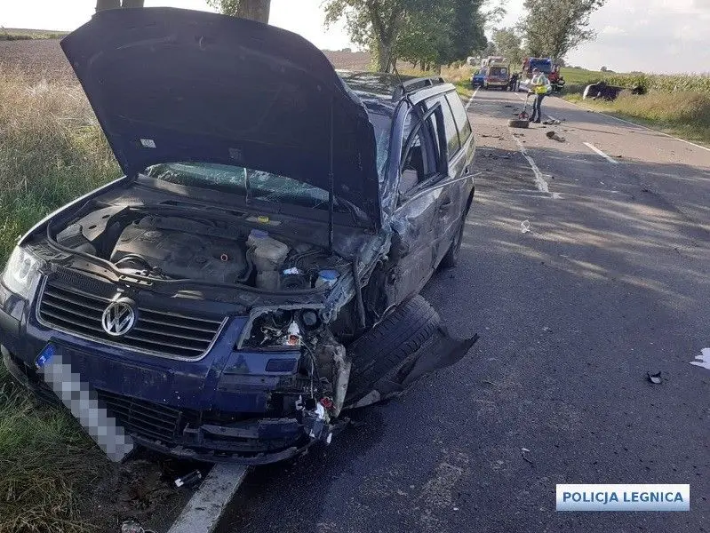 Wypadek między Chojnowem a Legnicą