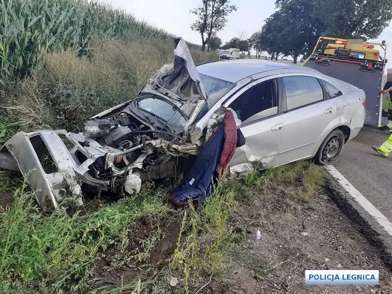 Wypadek między Chojnowem a Legnicą