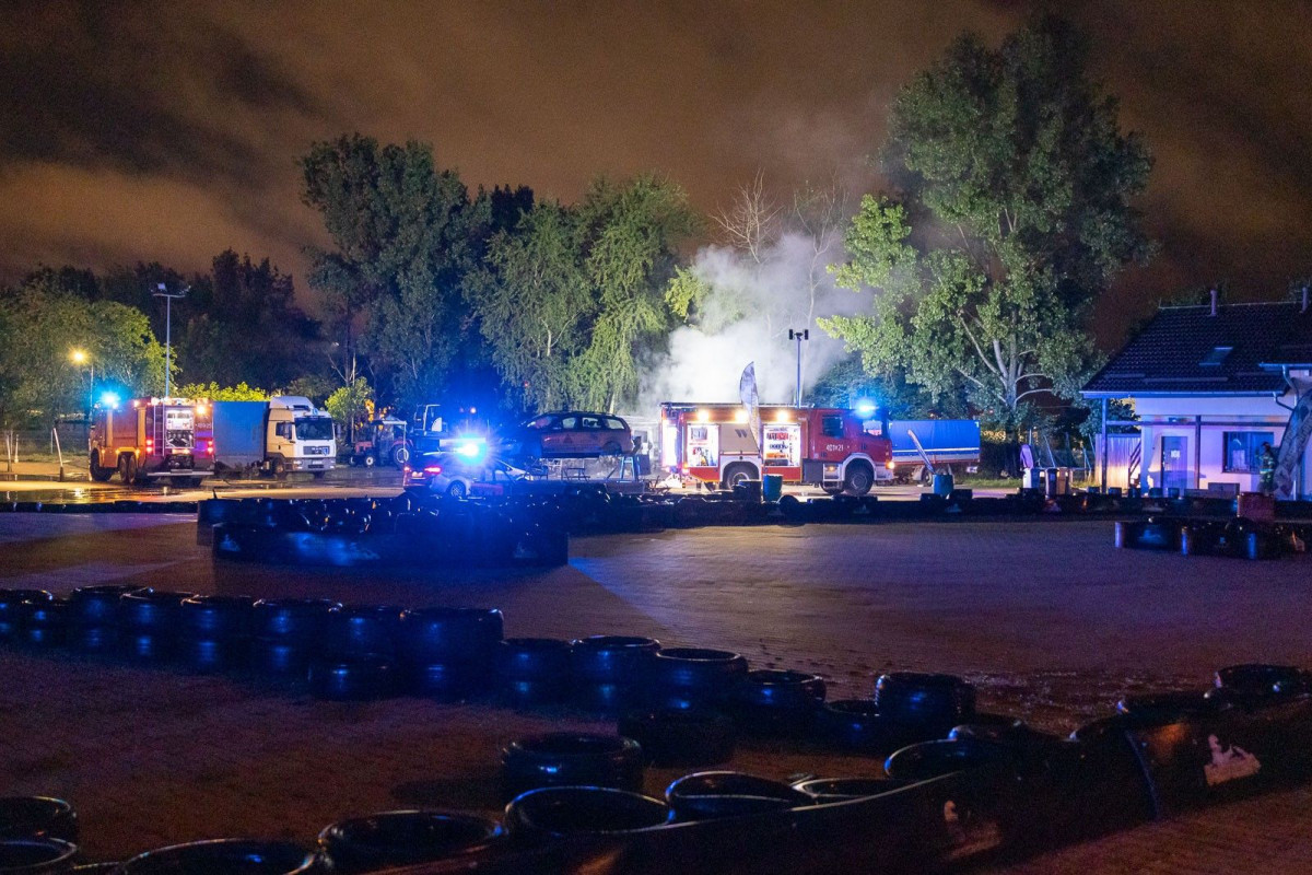 Pożar pojazdów przy ul. Ekonomicznej