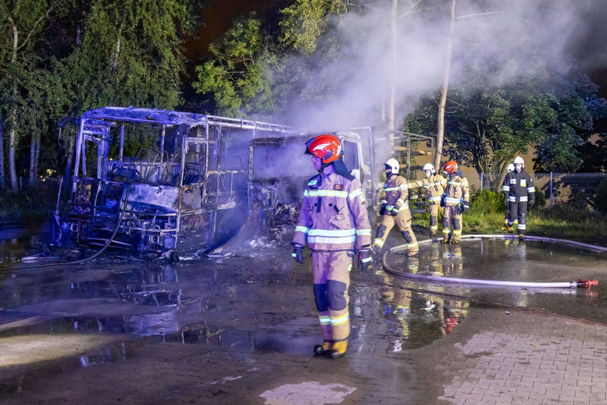 Pożar pojazdów przy ul. Ekonomicznej