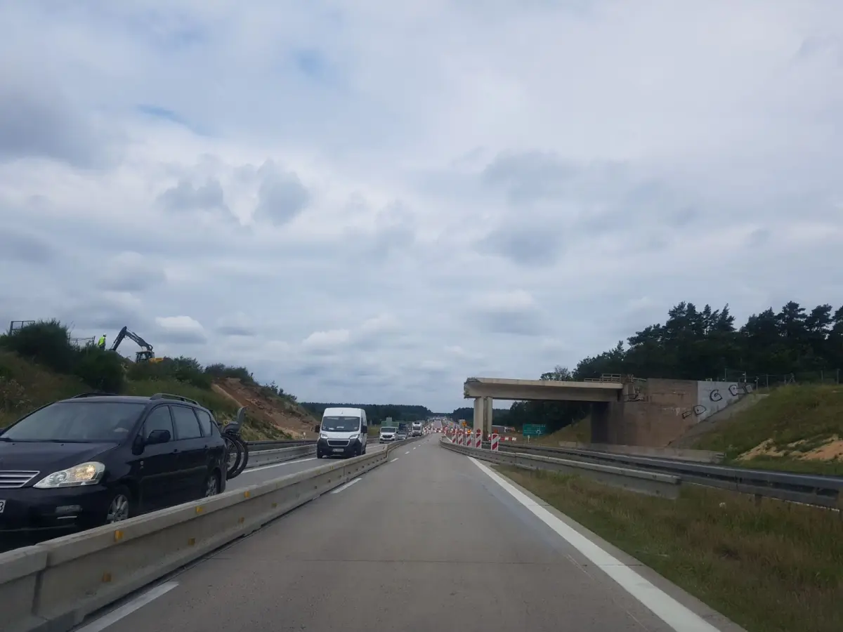 Prace przy drodze krajowej nr 18