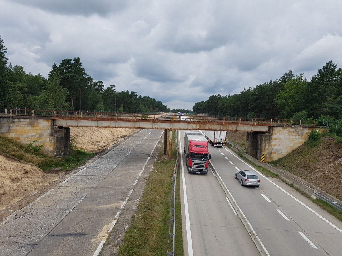 Prace przy drodze krajowej nr 18