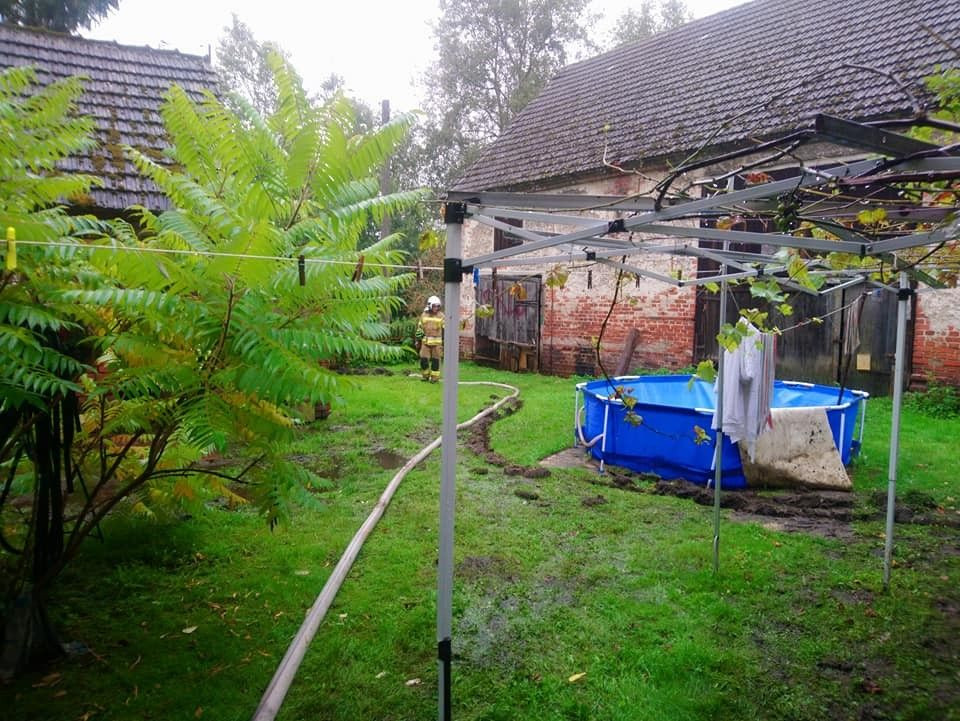 Akcja straży pożarnej w Pasterniku