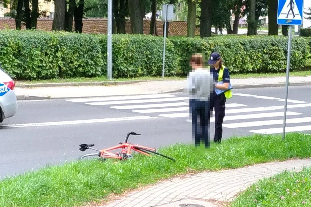 Zdarzenie na skrzyżowali ulic Garncarskiej i Lubańskiej w Bolesławcu
