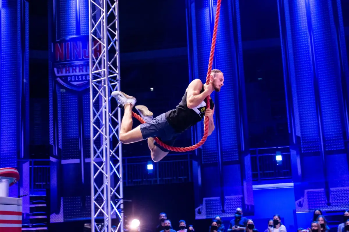 Jolanta Anasiewicz i Zbigniew Ziober w Ninja Warrior Polska