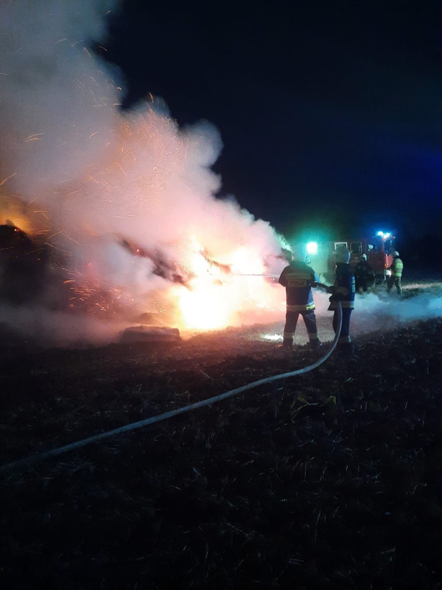 Akcja straży pożarnej w Gierałtowie