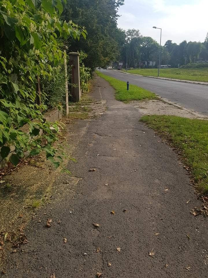 Chodnik przy pl. Piastowskim w Bolesławcu