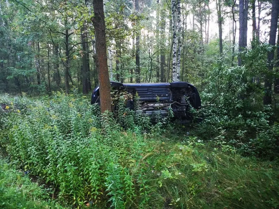 Akcja straży pożarnej między Krzyżową a Kraśnikiem