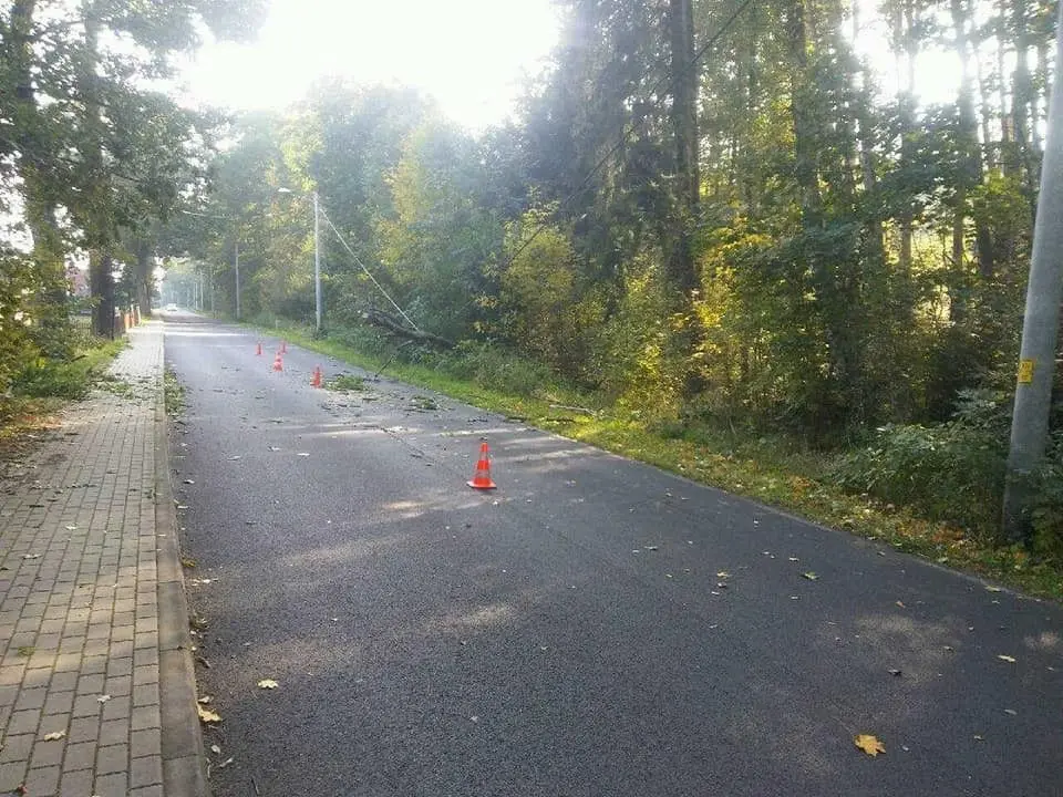Akcja straży pożarnej w gminie Gromadka
