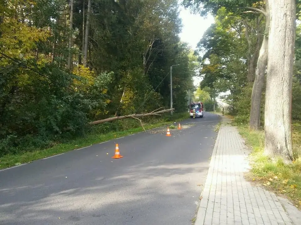 Akcja straży pożarnej w gminie Gromadka