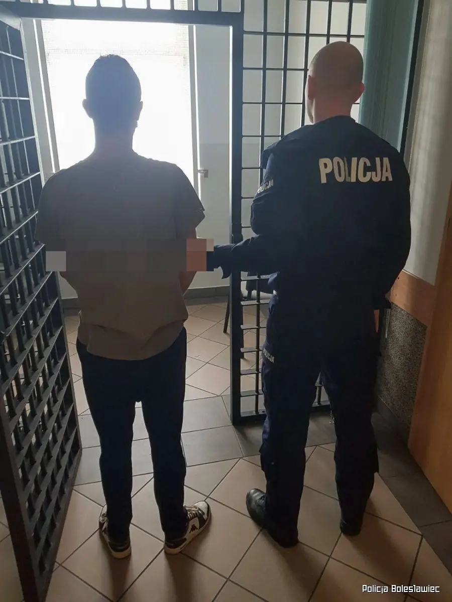 Podejrzany i policjant
