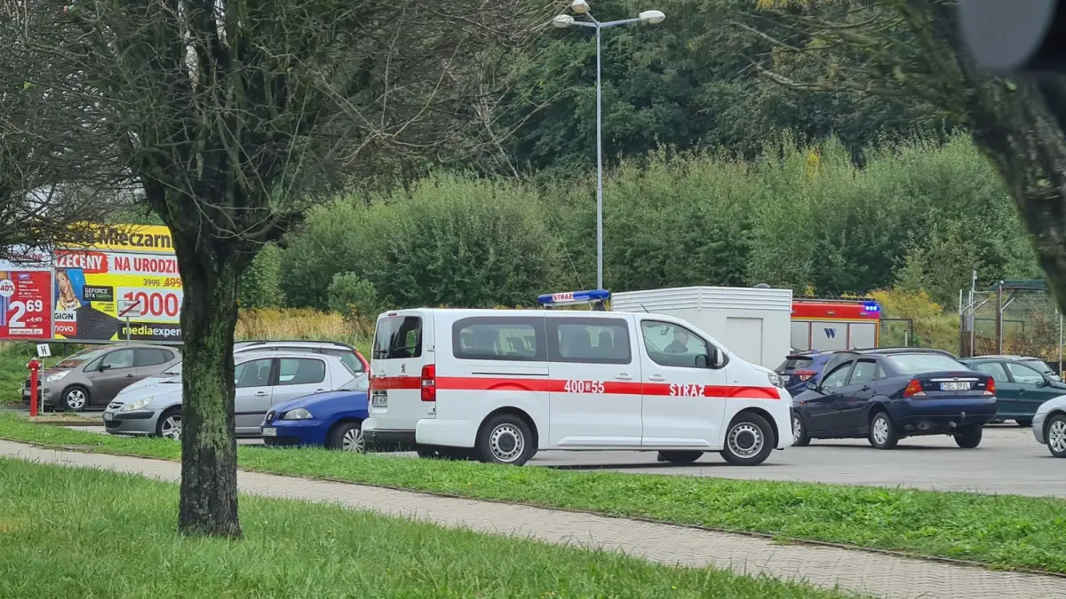 Akcja służb przy al. Tysiąclecia w Bolesławcu