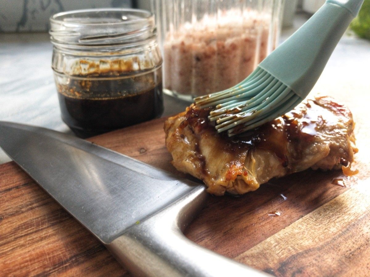 Kurczak teriyaki z brokułowym ryżem