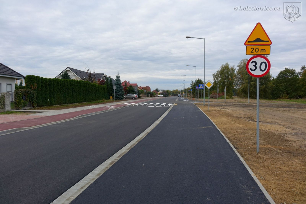 Nowa droga przy ulicy Ptasiej w Bolesławcu