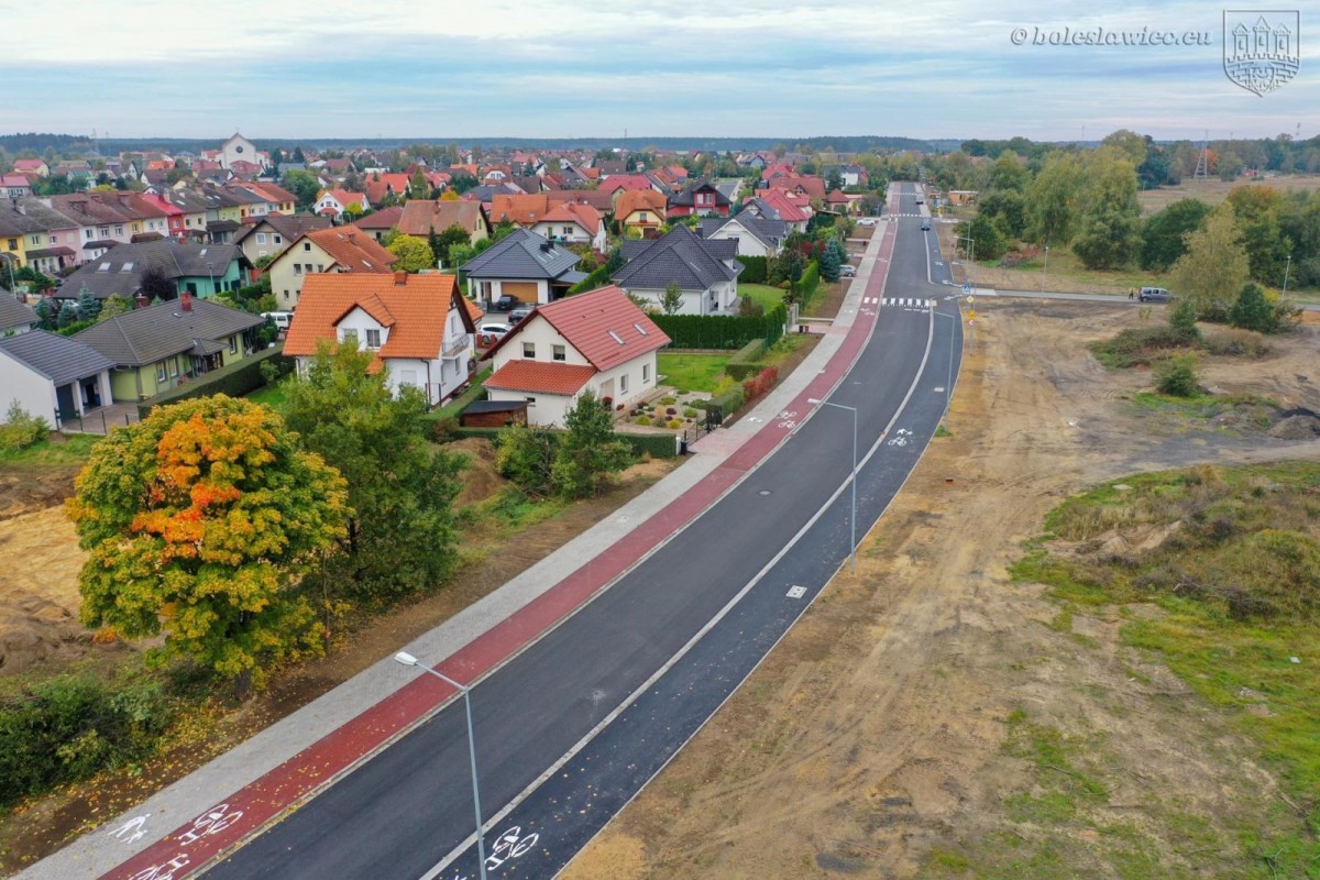 Nowa droga przy ulicy Ptasiej w Bolesławcu