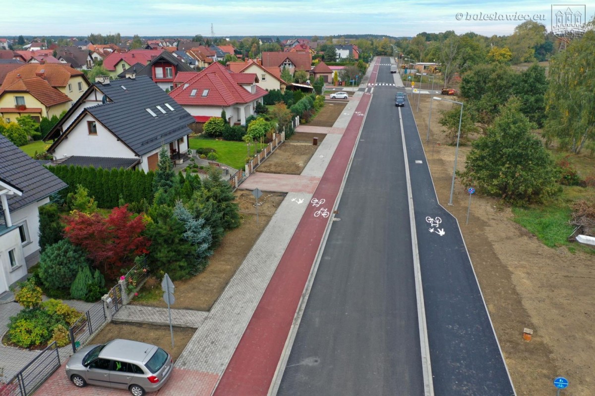 Nowa droga przy ulicy Ptasiej w Bolesławcu