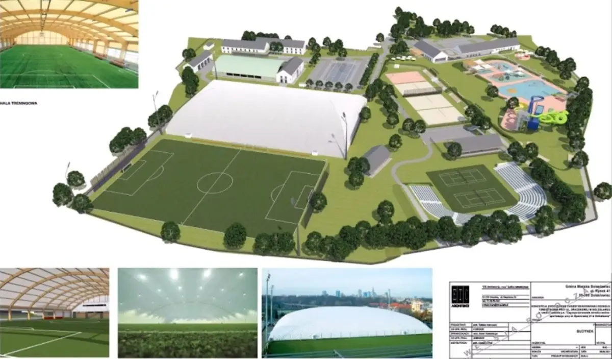 Projekt przebudowy Ośrodka Wodno-Sportowego w Bolesławcu