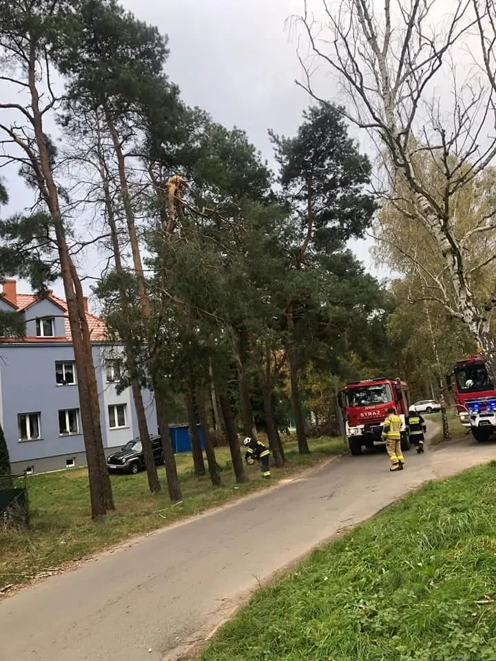 Akcja straży pożarnej w Szczytnicy